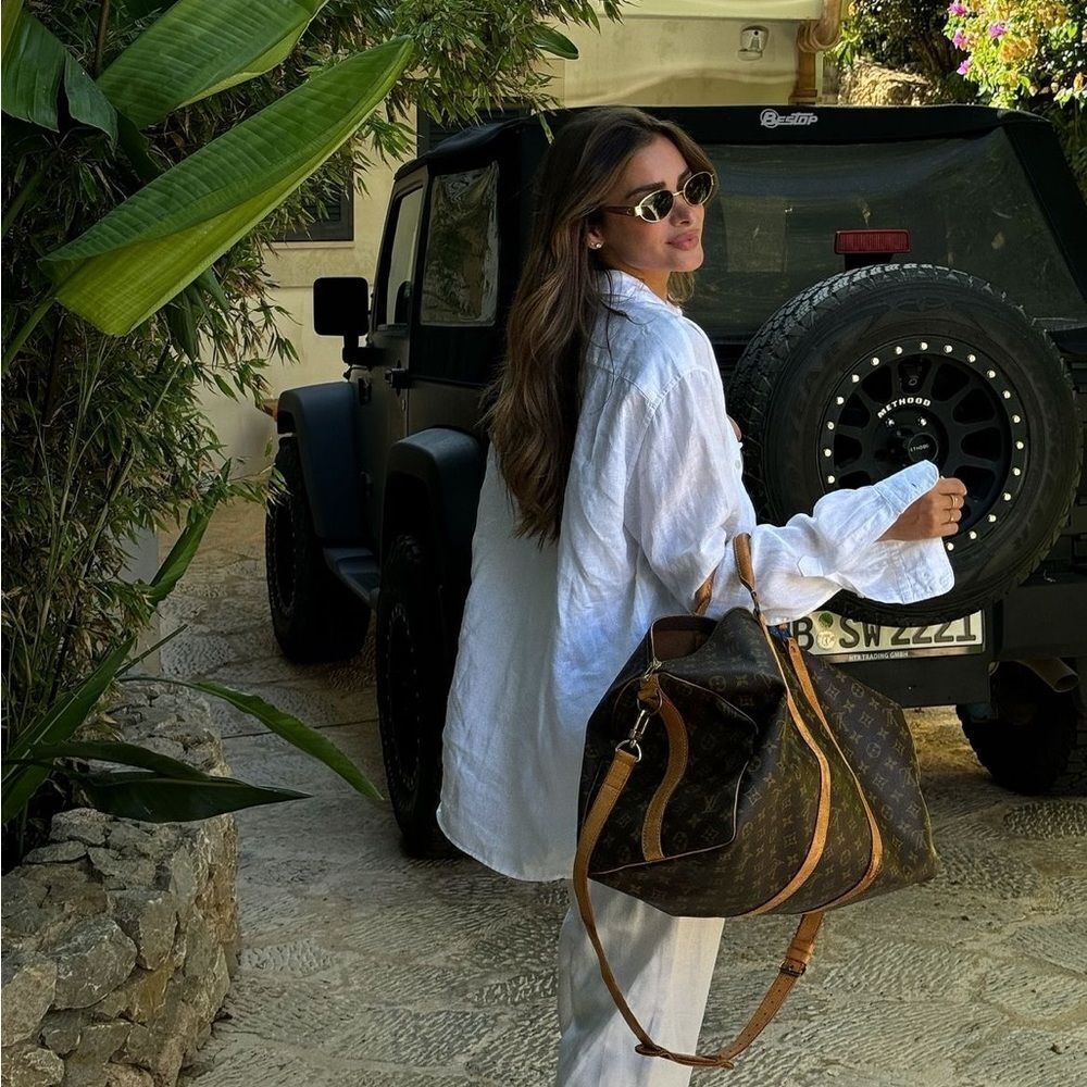 White button up top